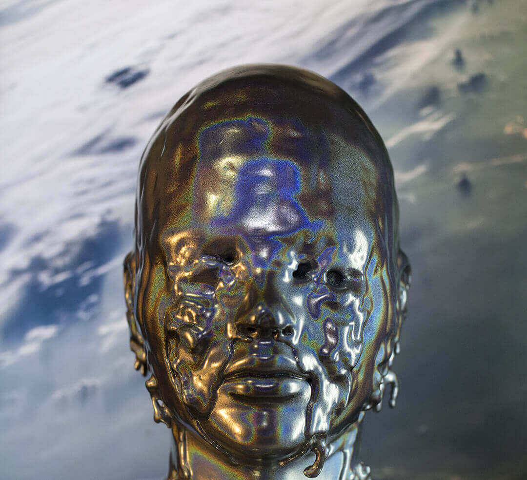 Pussycrew's UFO heads are created by simulating collisions or clashes (image: Pussycrew)