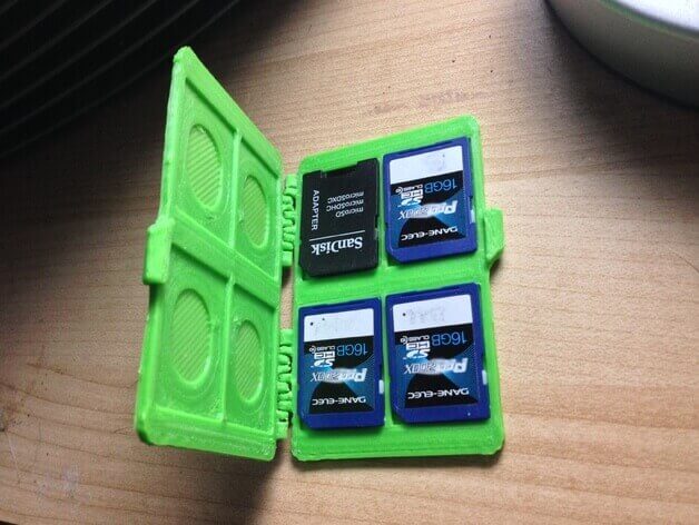 A great way to store your SD cards (source: Thingiverse)