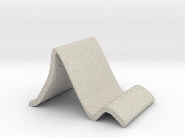 The Tabletop Stand in sandstone (source: Shapeways)