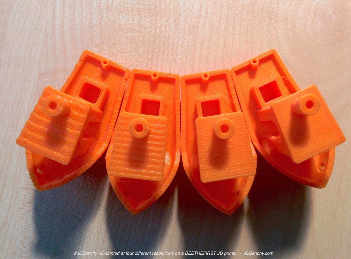 3D printed object at multiple resolutions