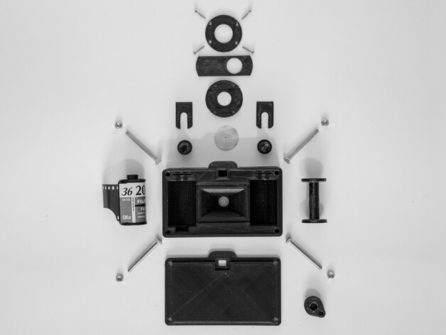 Building a pinhole camera is not too complicated, only a few 3D printed parts and screws are all you need.
