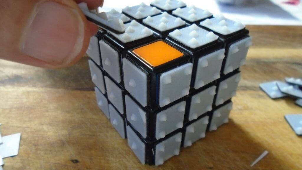 Braille Rubik's Cube (source: Instructables)