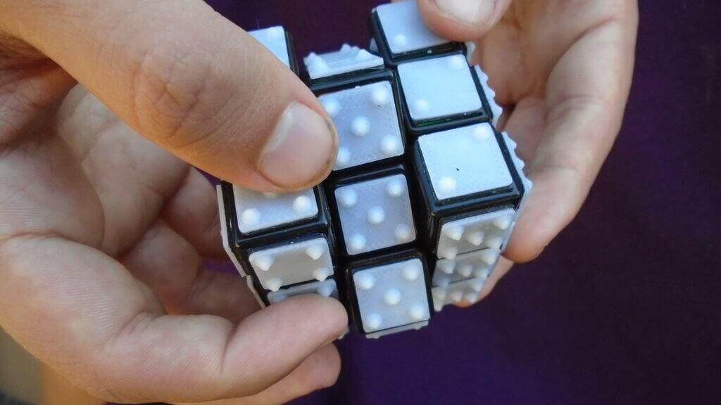 Braille Rubik's Cube (source: Instructables)