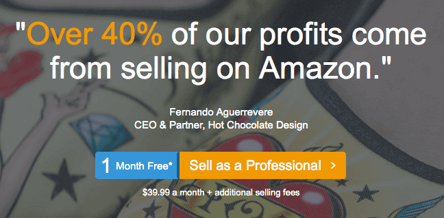 When creating a new seller account, you have no choice but to create a Professional account