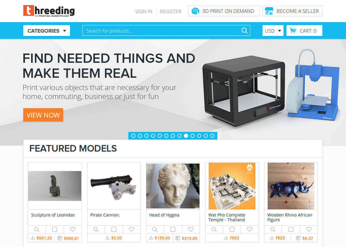 Image of Free STL Files, Free 3D Printer Files, Free 3D Print Models: Threeding
