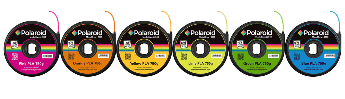 Polaroid 3D Printer Filaments (Image: Polaroid)