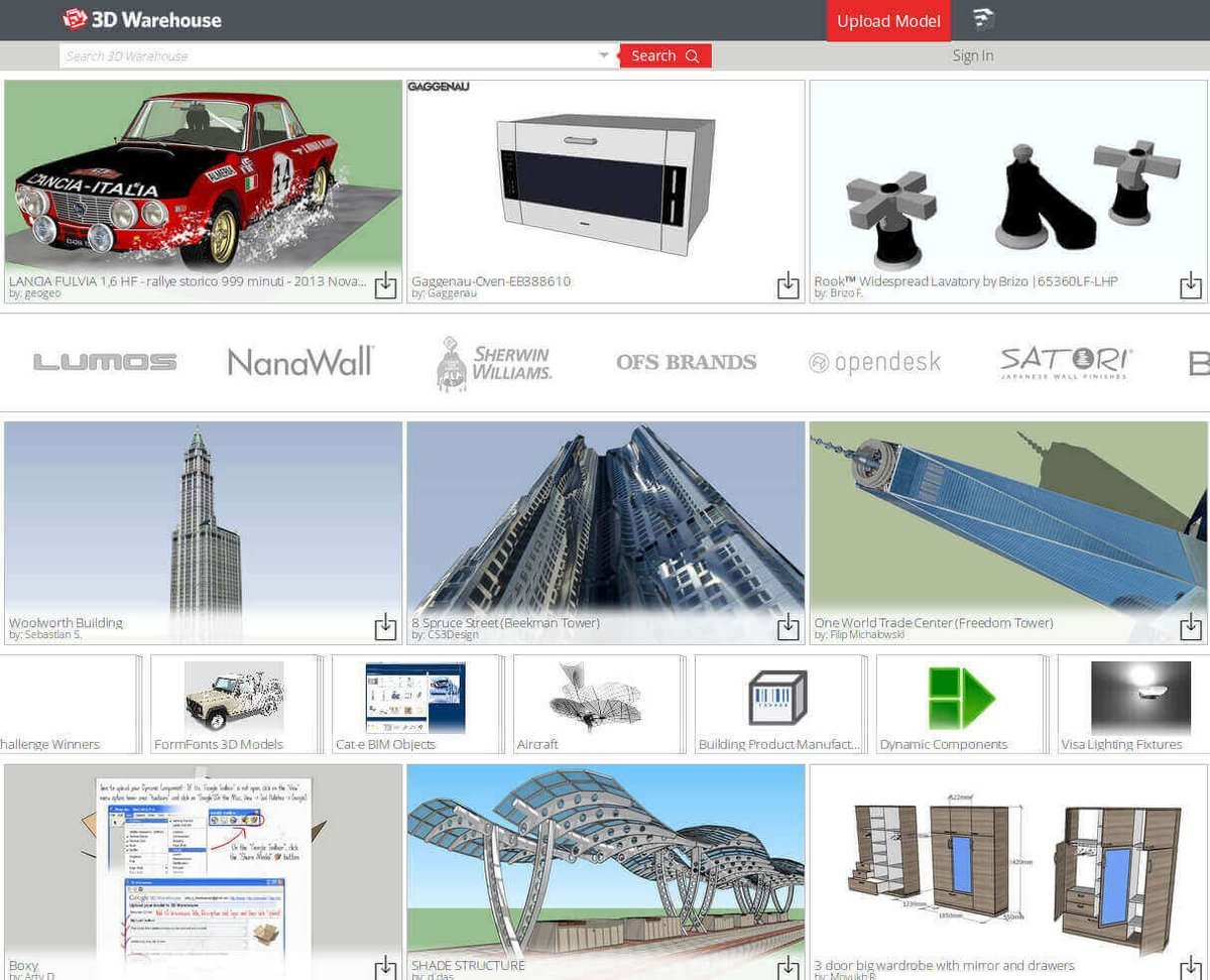Image of The Best Sites to Download Free 3D Models: 3D Warehouse
