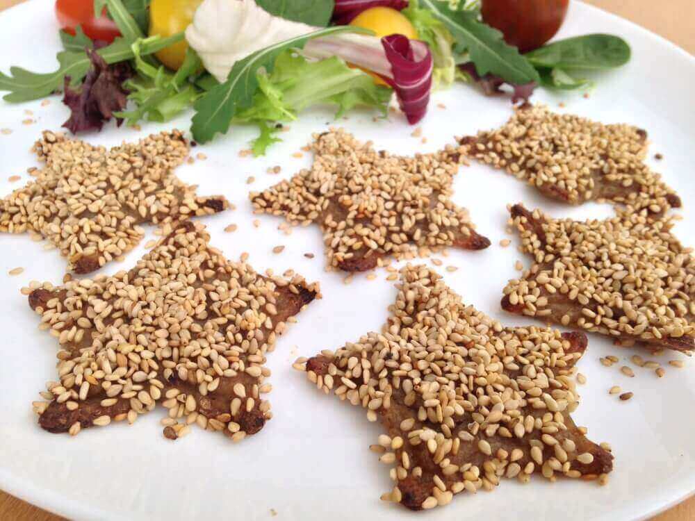 star shaped mushroom croquettes 3d printed food