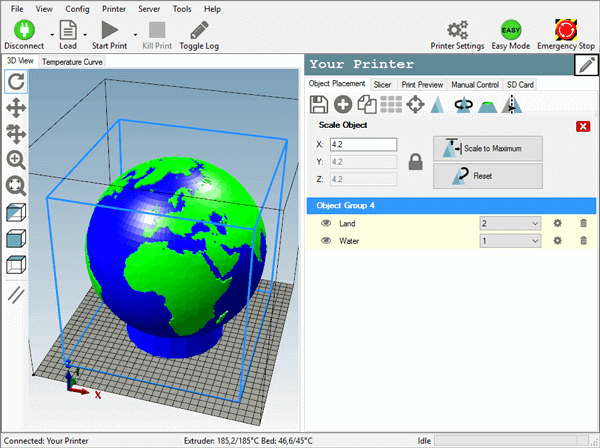 Imagen de Slicer 3D/Programma de corte para impresoras 3D: Repetier