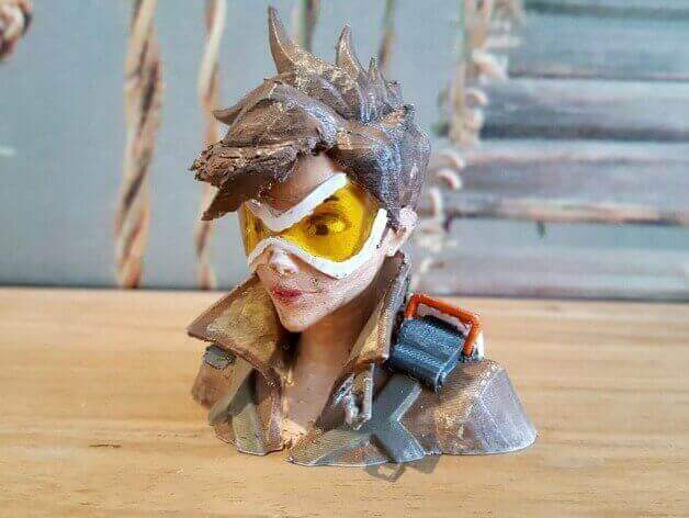 Image of Overwatch 3D Models to 3D Print: Tracer Bust
