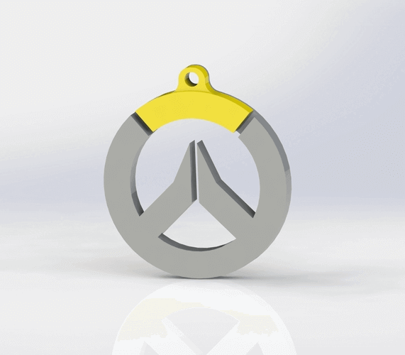 Image of Overwatch 3D Models to 3D Print: Logo Keychain