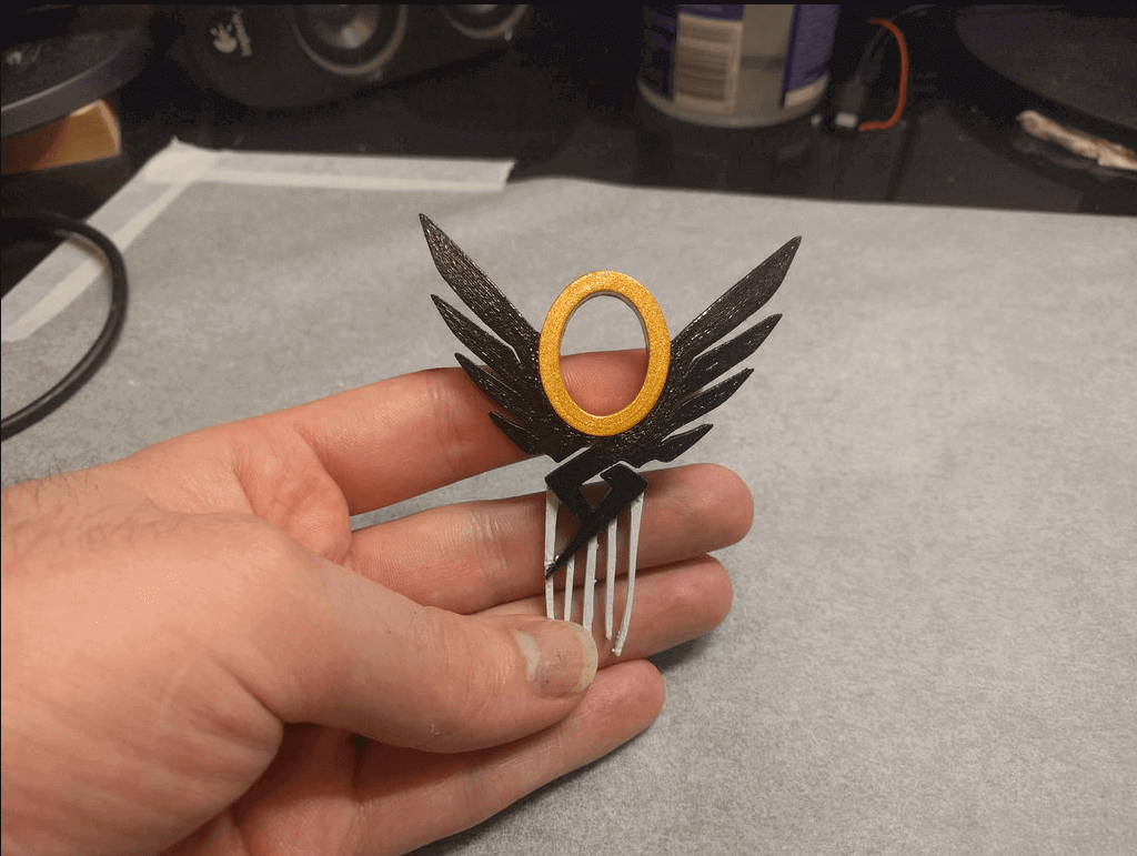 Image of Overwatch 3D Models to 3D Print: Mercy Hair Pin
