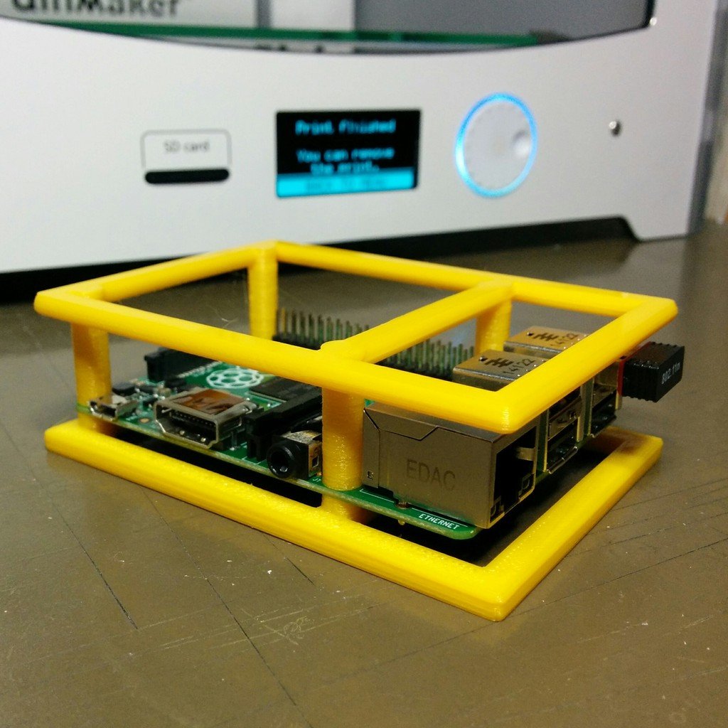 Imagen de Carcasa Raspberry Pi 3 personalizada para imprimir en 3D: Parachoques
