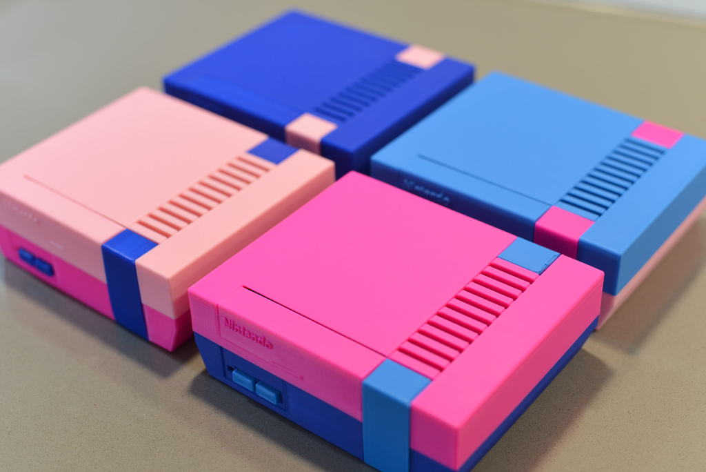 Imagen de Carcasa Raspberry Pi 3 personalizada para imprimir en 3D: Mini NES Pi 3