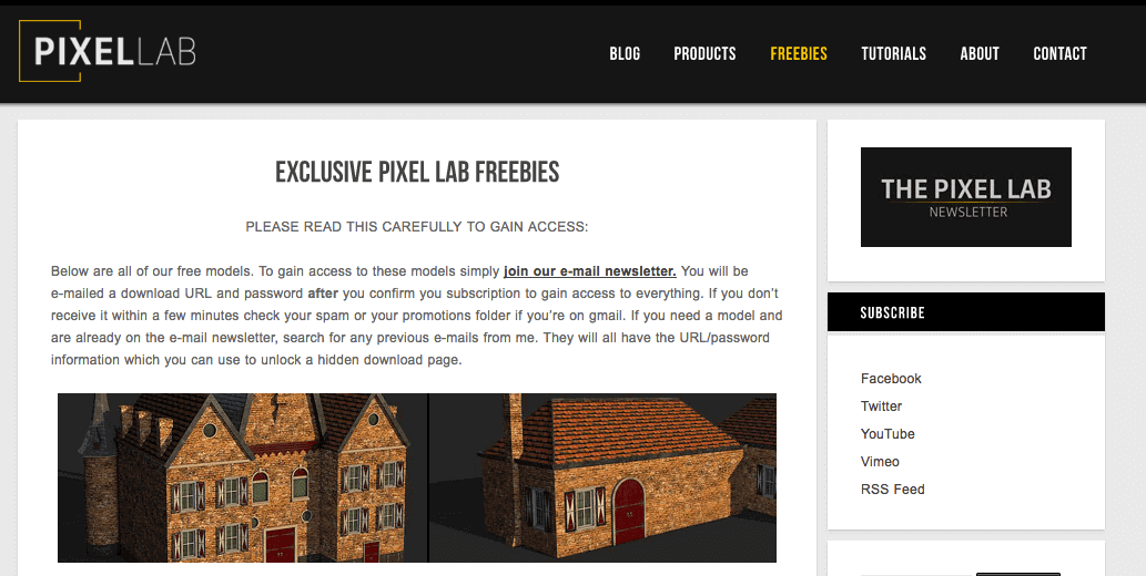 Imagen de Mejores páginas web para descargar modelos 3D gratis: PixelLab