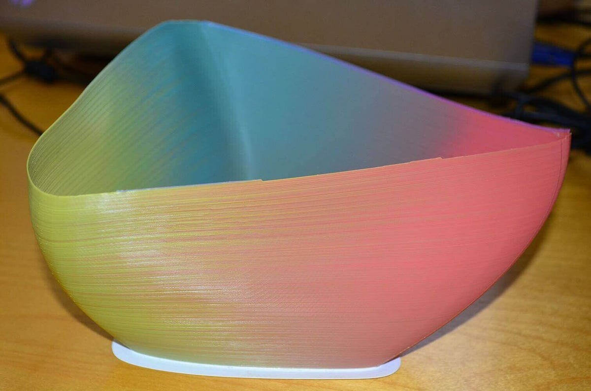 full color fdm mixed filament 3d printer