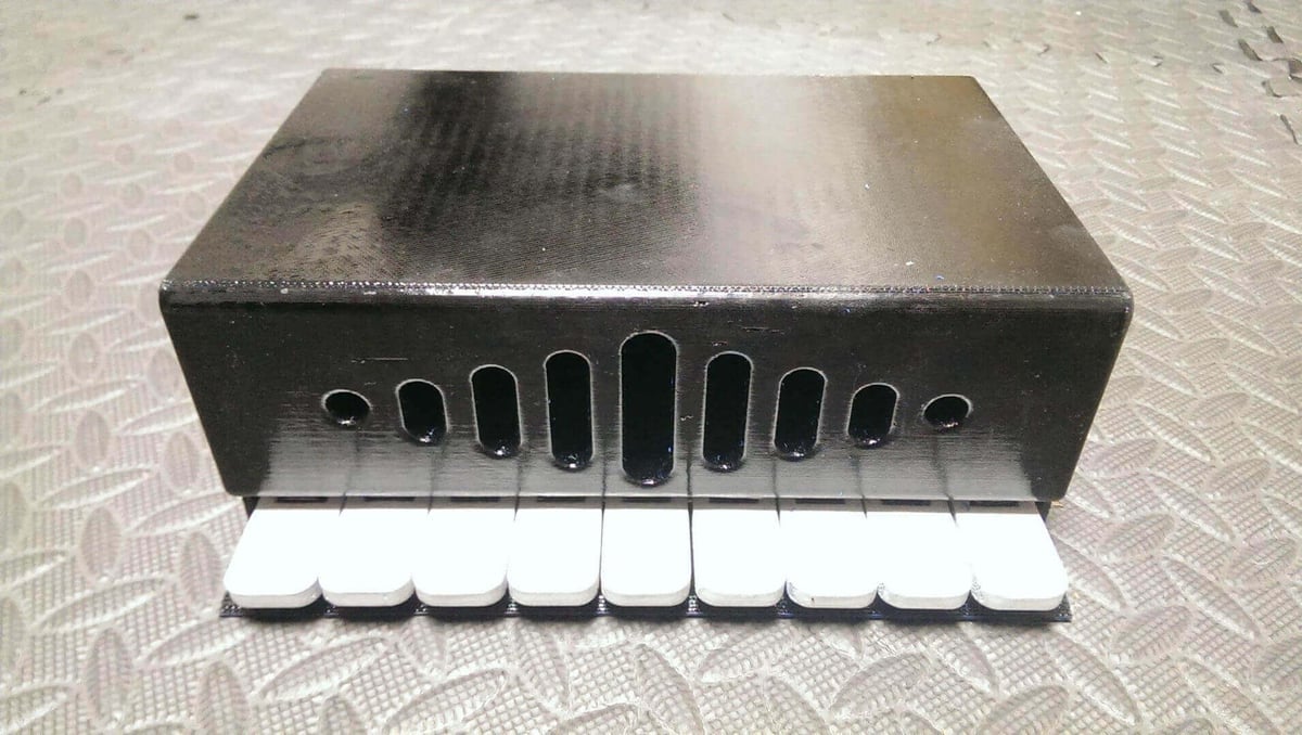 Image of Homemade Instruments to DIY or 3D Print: Slit Drum Keyboard