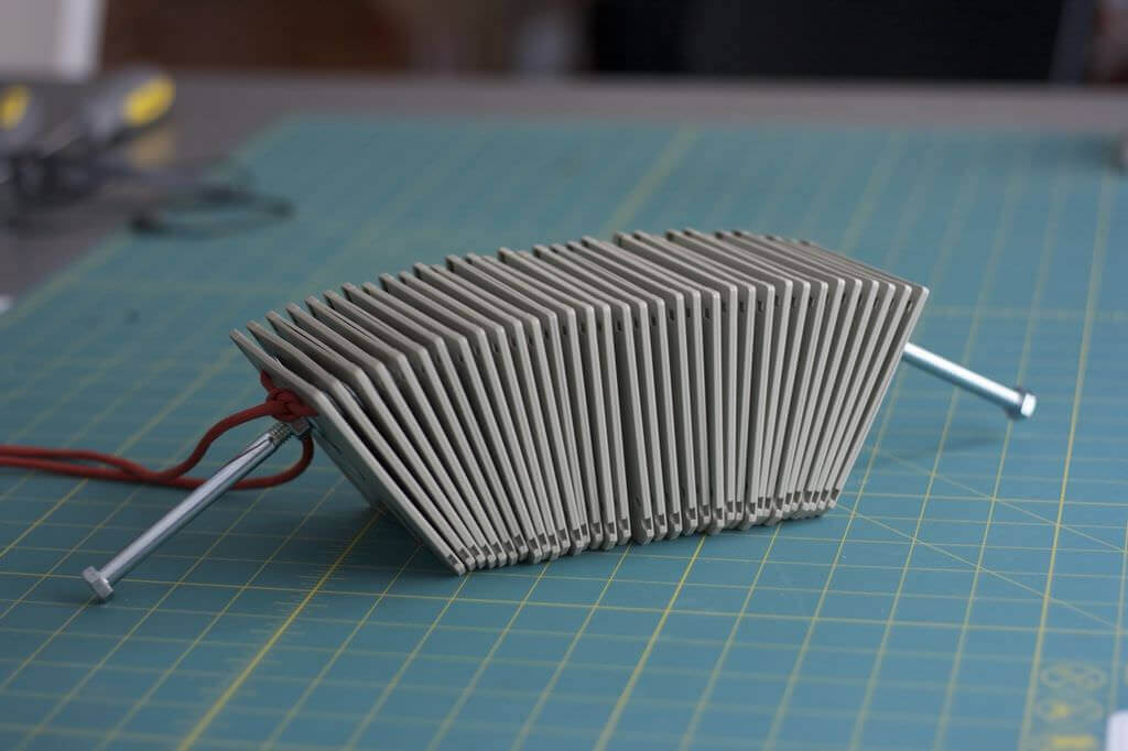 Image of Homemade Instruments to DIY or 3D Print: Floppy Disk Percussion