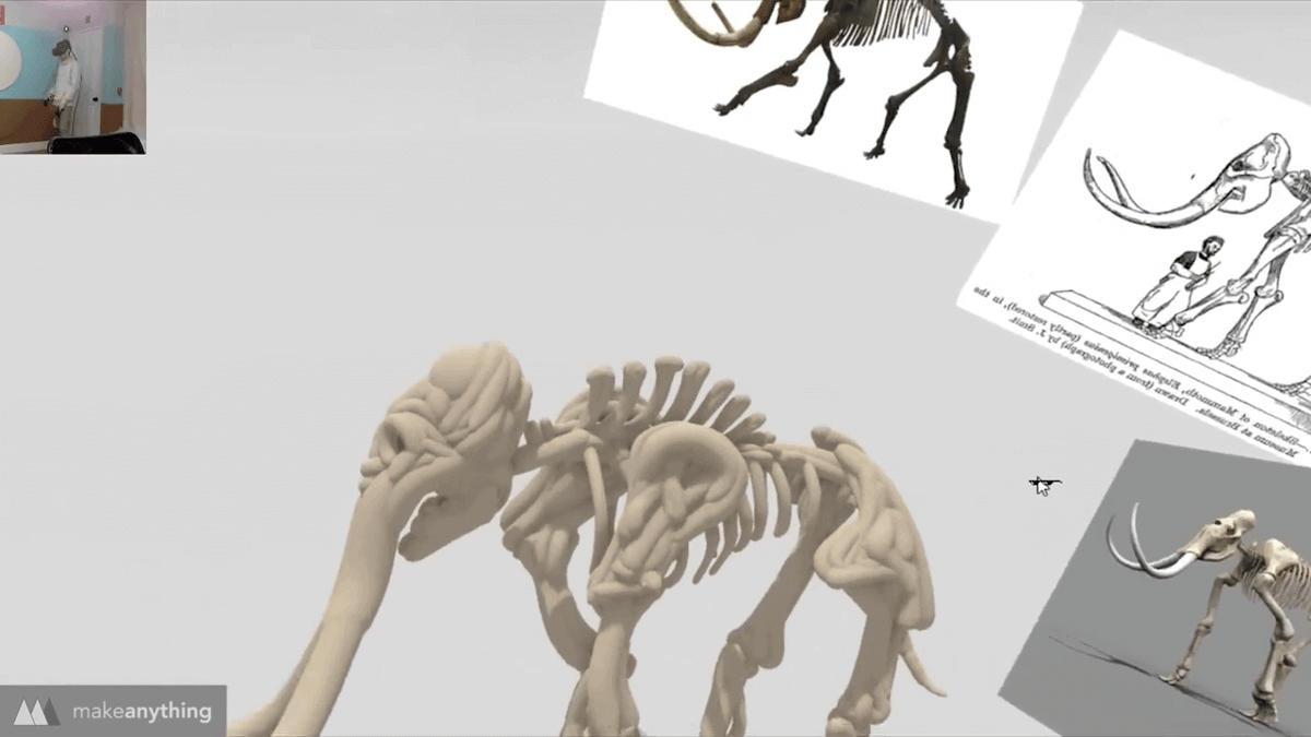 mammoth vr 3d printed