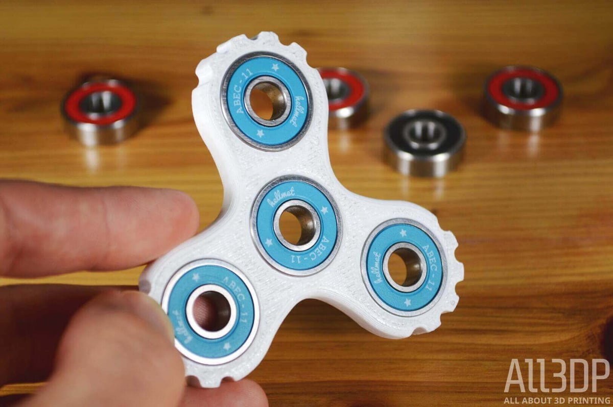 Image of Best 3D Printed Fidget Spinners: Cog Triple Spinner