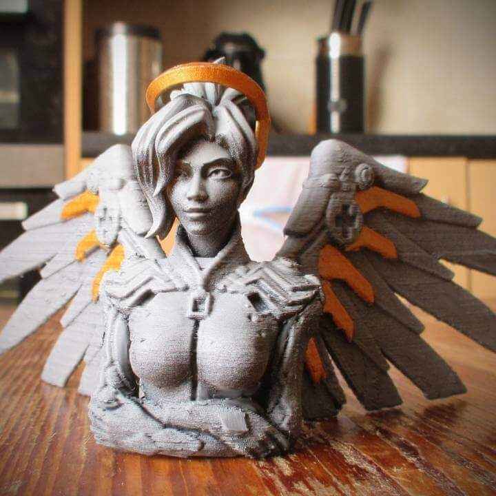 Image of Overwatch 3D Models to 3D Print: Mercy Bust