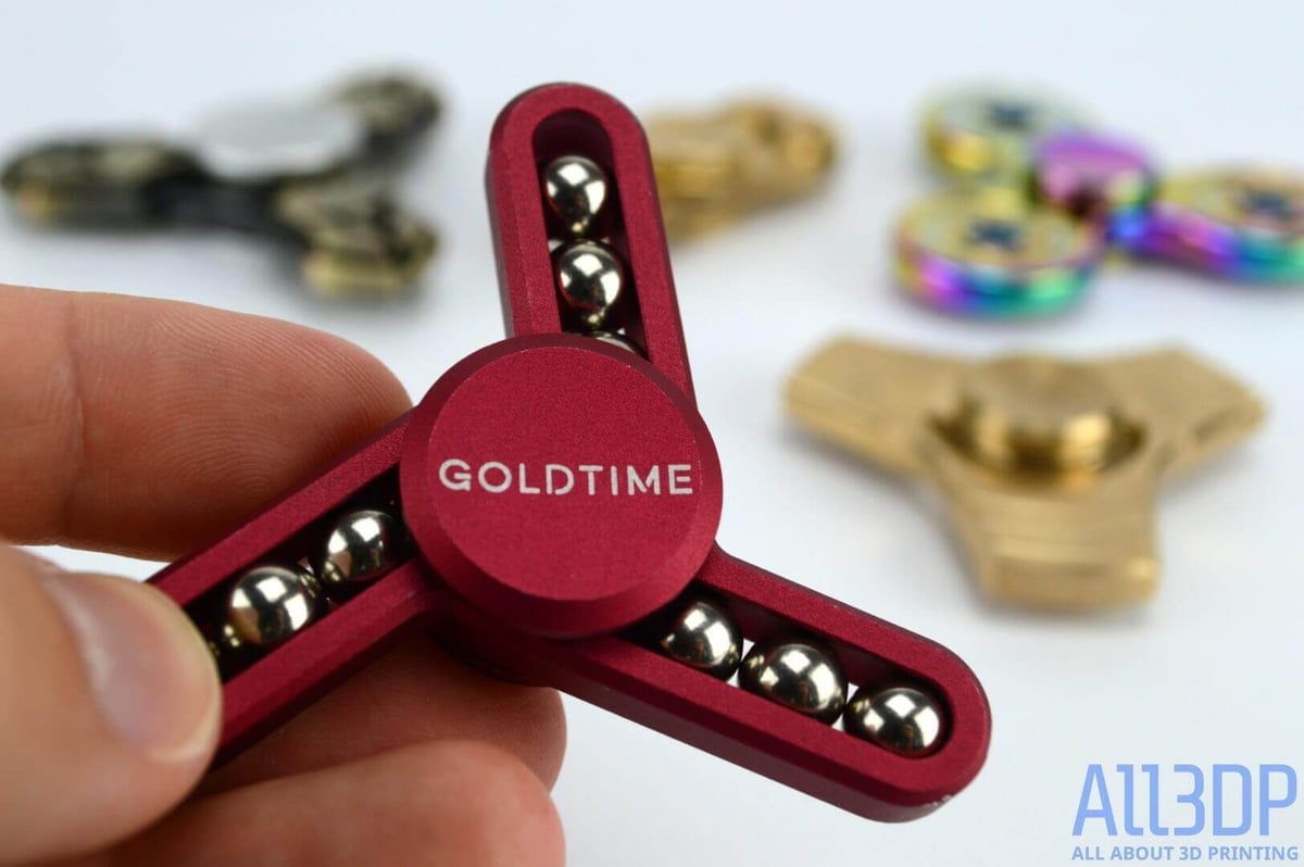 Image of Best Metal Fidget Spinner: Goldtime Tri-Spinner