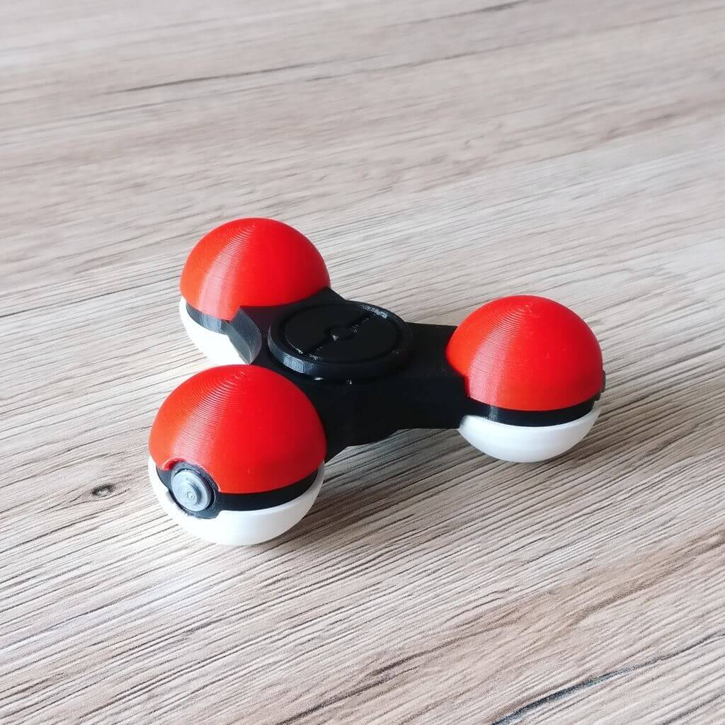 Image of Best 3D Printed Fidget Spinners: Pokeball