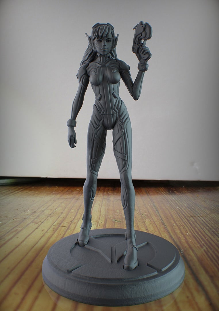 Image of Overwatch 3D Models to 3D Print: D.Va Figurine