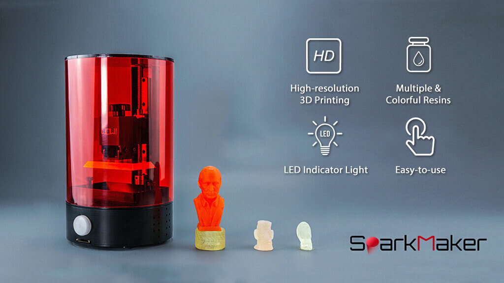 SparkMaker Introduces $249 Desktop SLA Printer on Kickstarter | All3DP