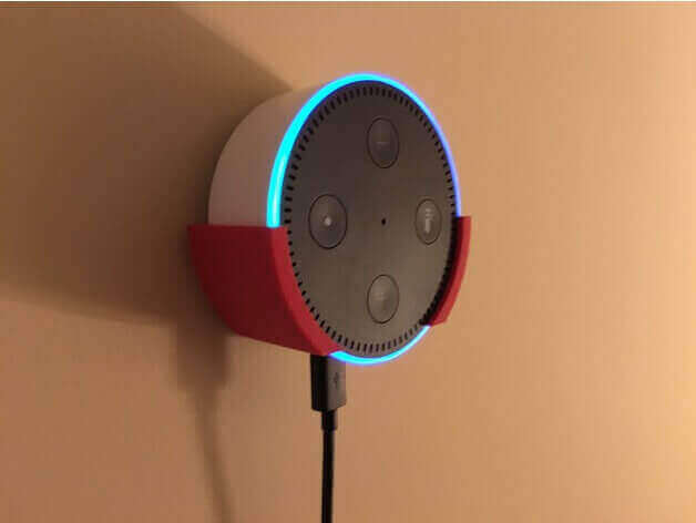 Image of 10 Things Worth Printing with a 3D Printing Service: Amazon Echo Wallmount