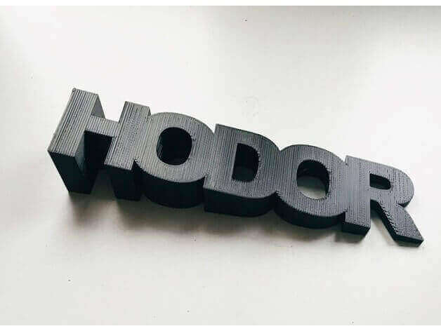 Image of 10 Things Worth Printing with a 3D Printing Service: Hodor Doorstop