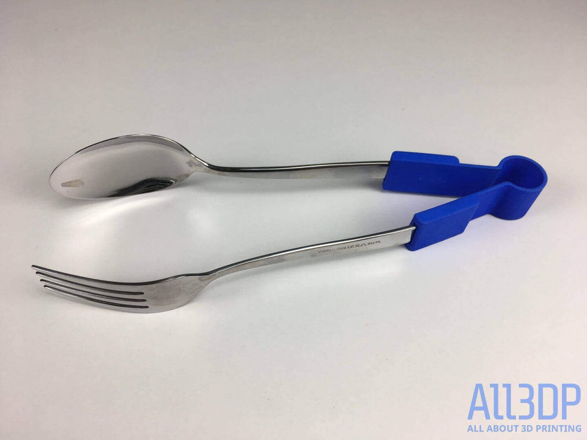Image of 10 Things Worth Printing with a 3D Printing Service: Tongs For Your Salad