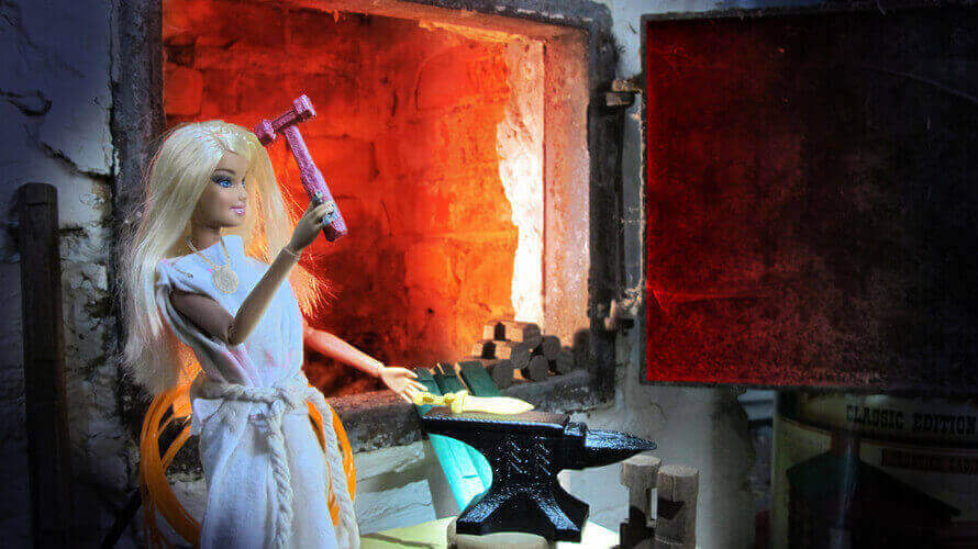 Image of DIY Barbie Accessories: Forge Hammer