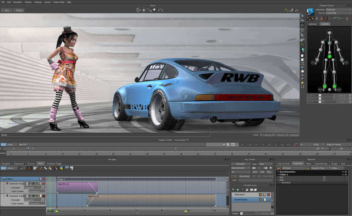 Image of The Best 3D Animation Software (Some are Free): Motionbuilder