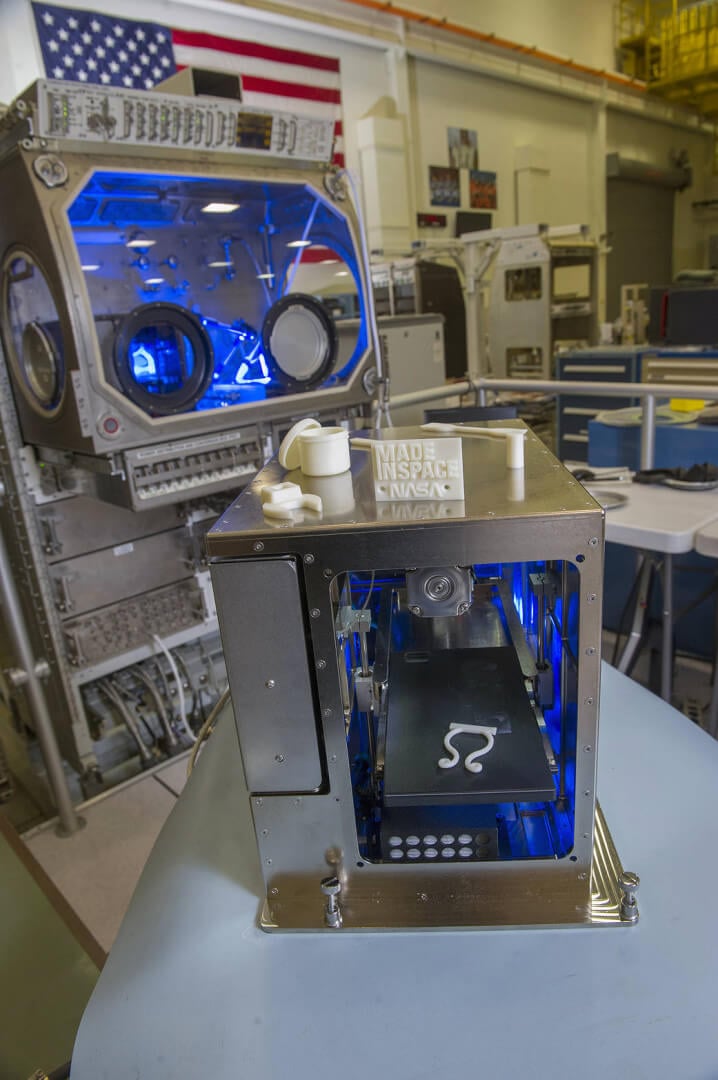 The 3D printer onboard the International Space Station