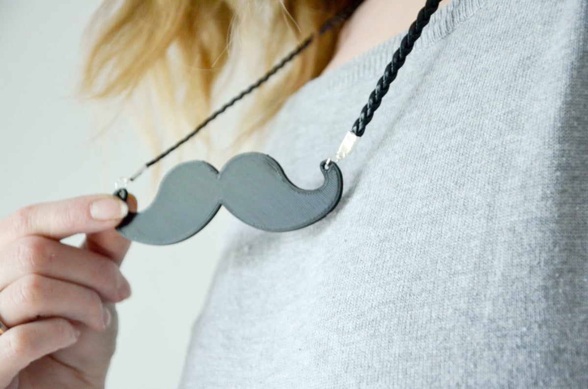 Image of Movember 3D Printing Projects: Moustache Necklace