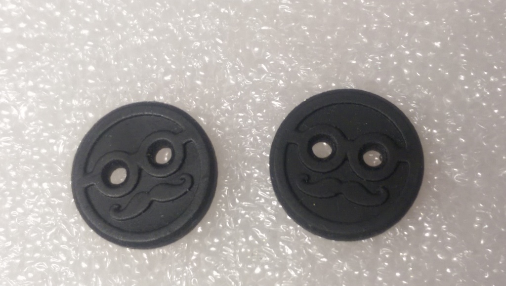Image of Movember 3D Printing Projects: Mr. Moustache Shirt Buttons