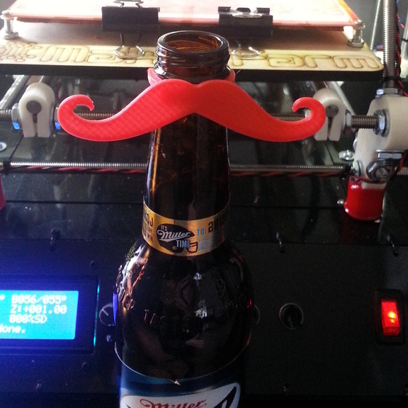 Image of Movember 3D Printing Projects: Bottle Mustache