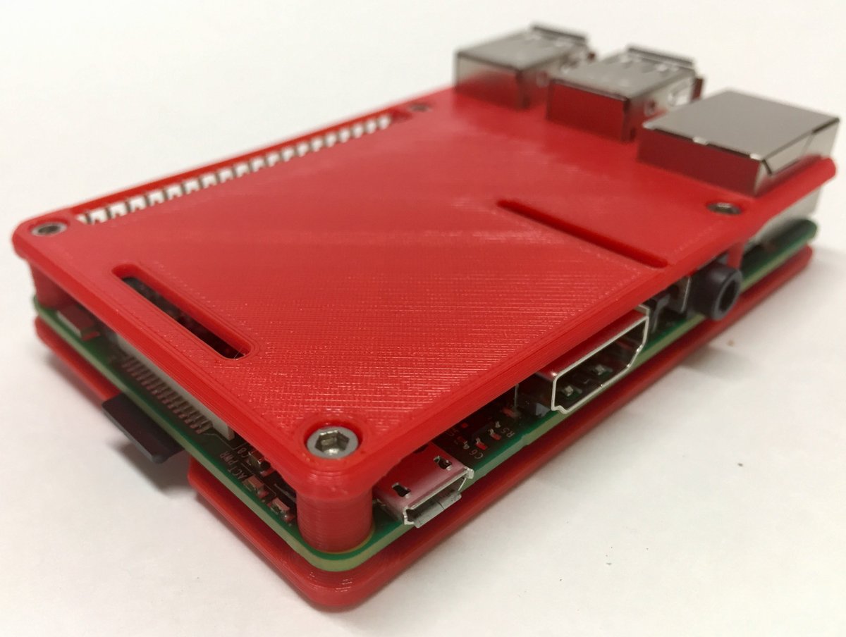 Imagen de Carcasa Raspberry Pi 3 personalizada para imprimir en 3D: Carcasa Raspberry Pi 3 minimalista