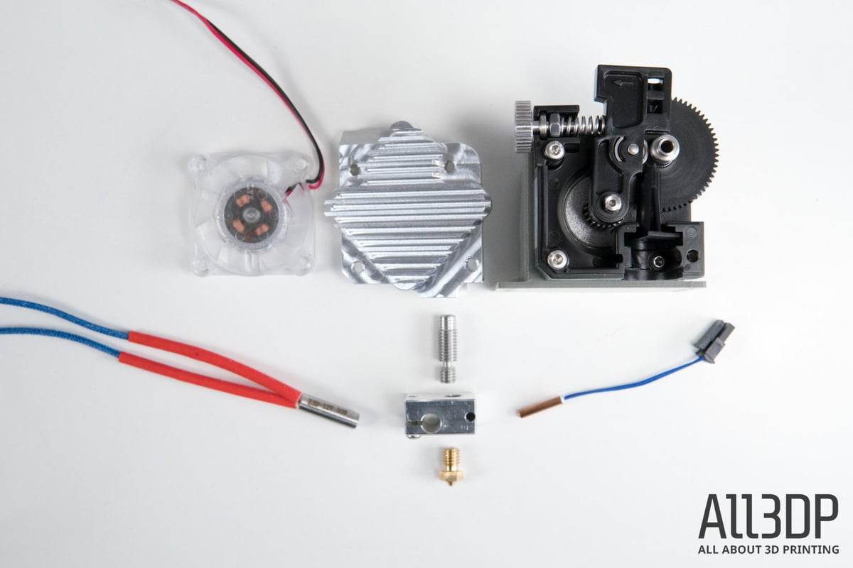 3d printer extruder guide overview of hot end and cold end parts