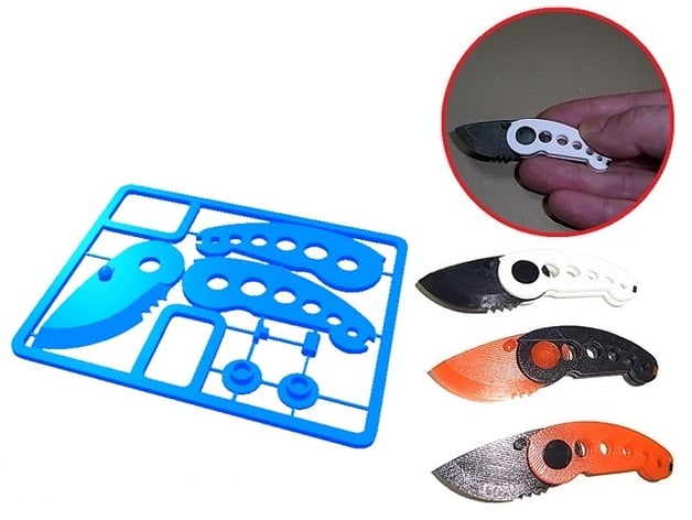 Image of Easy & Fun Things to 3D Print: Mini Folding Knife