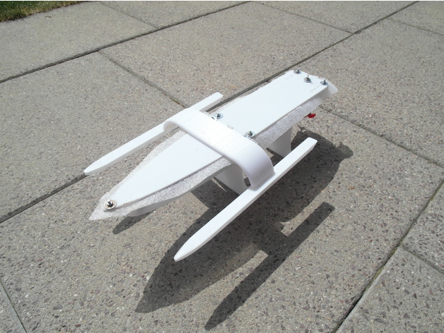 Solar powered top rc boat