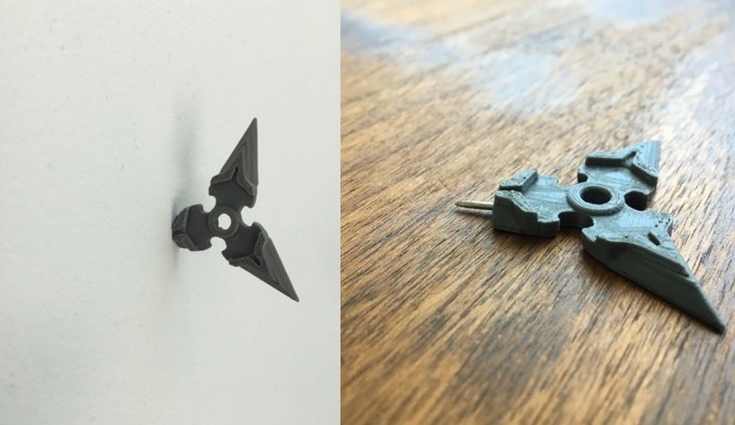 Image of Overwatch 3D Models to 3D Print: Genji Shuriken Pin
