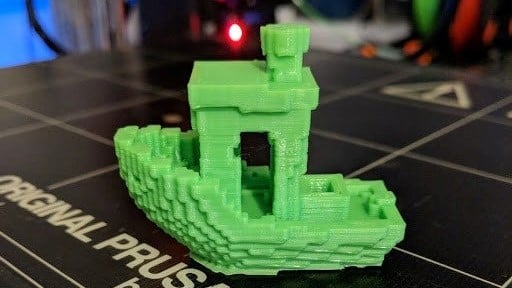 A printed Voxel Benchy