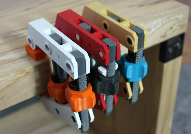 The Hand-Screw Clamp is a great example of 3D printed mechanism
