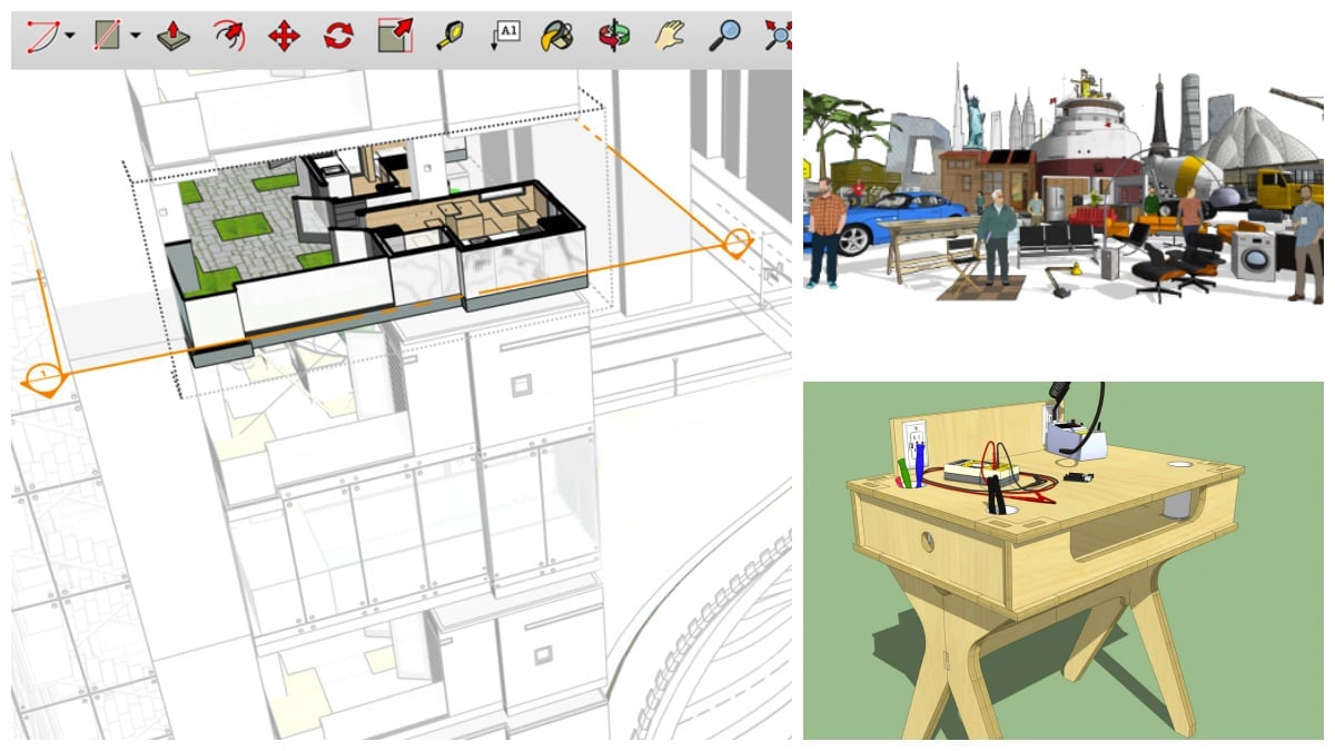 Imagen de Modelado 3D: programa de diseño 3D gratis para principiantes: SketchUp Free