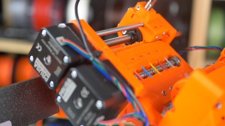 The Prusa MMU 2.0 adds multi-material functionality to your printer.