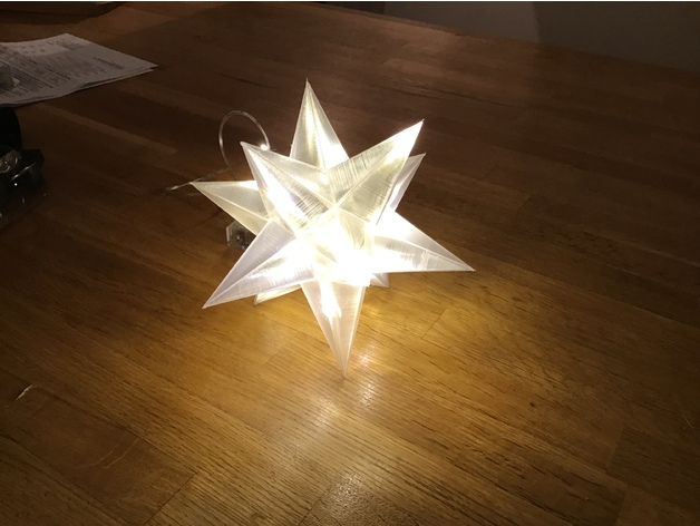 Image of 3D Printed Christmas Lights: Christmas Star