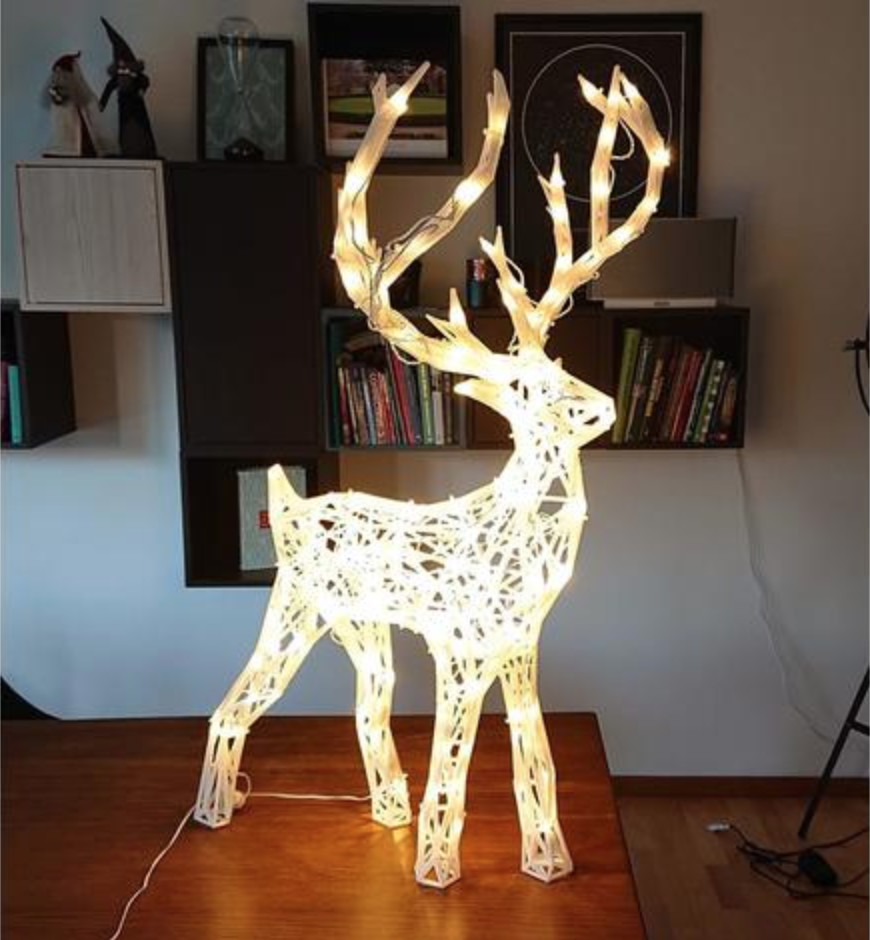 Image of 3D Printed Christmas Lights: Reindeer
