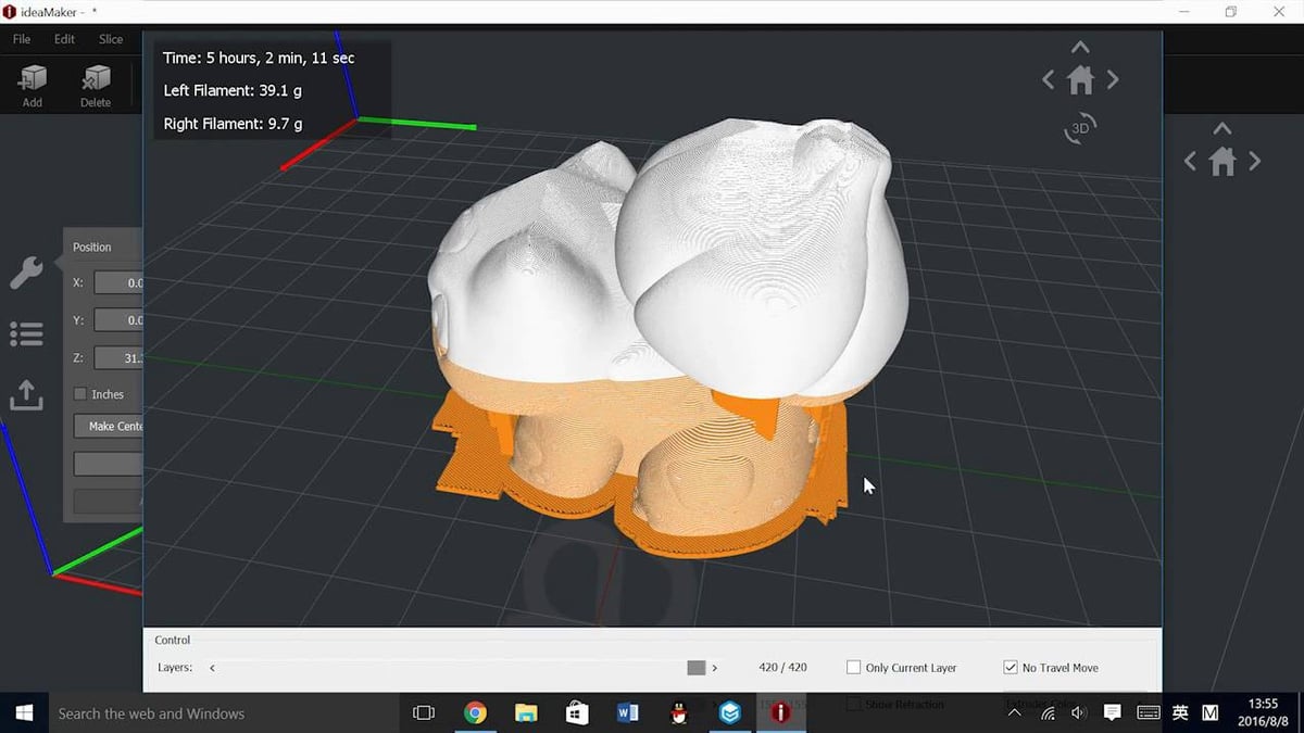 Imagen de Slicer 3D/Programma de corte para impresoras 3D: ideaMaker